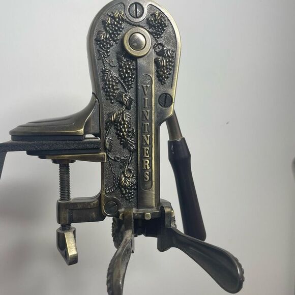 Vintners Reserve 24" Bar Top Wine Bottle Opener w/ Cork Screw & Table Top Stand - Picture 4 of 10